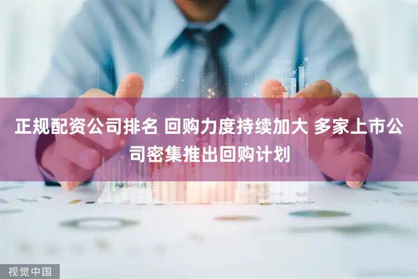 正规配资公司排名 回购力度持续加大 多家上市公司密集推出回购计划